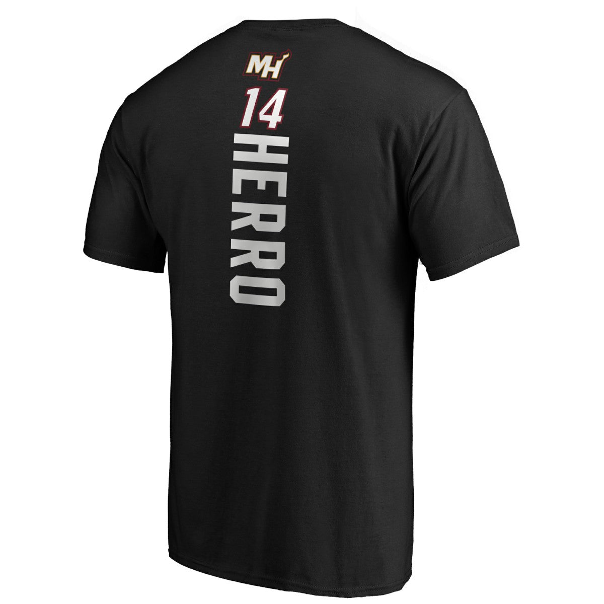 NBA - Tyler Herro Miami Heat Playmaker Name & Number T-Shirt - Black