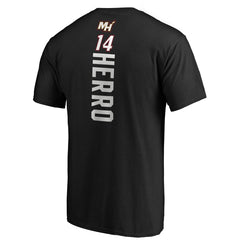 NBA - Tyler Herro Miami Heat Playmaker Name & Number T-Shirt - Black