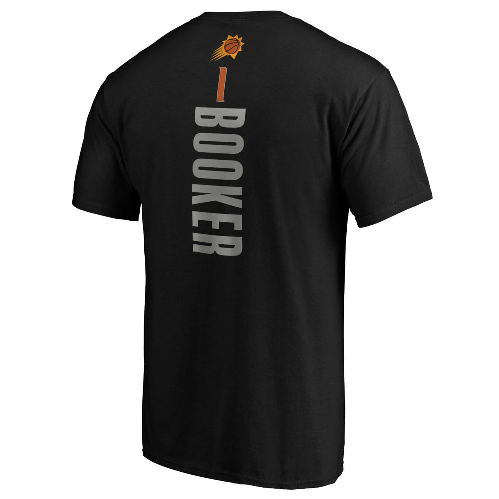NBA - Devin Booker Phoenix Suns Playmaker Name & Number T-Shirt - Black