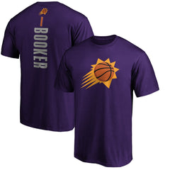 NBA - Devin Booker Phoenix Suns Playmaker Name & Number T-Shirt - Purple