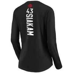 Fanatics - Pascal Siakam Toronto Raptors Women's Playmaker Name & Number Long Sleeve T-Shirt - Black