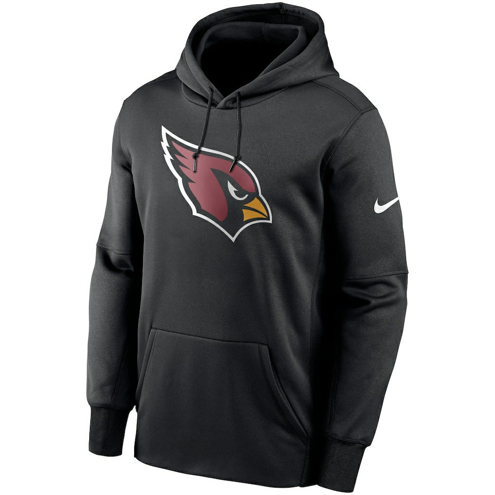 Arizona Cardinals Fan Gear Primary Logo Therma Performance Pullover Hoodie Black - Nike