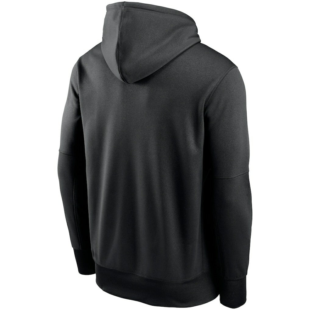 Arizona Cardinals Fan Gear Primary Logo Therma Performance Pullover Hoodie Black - Nike