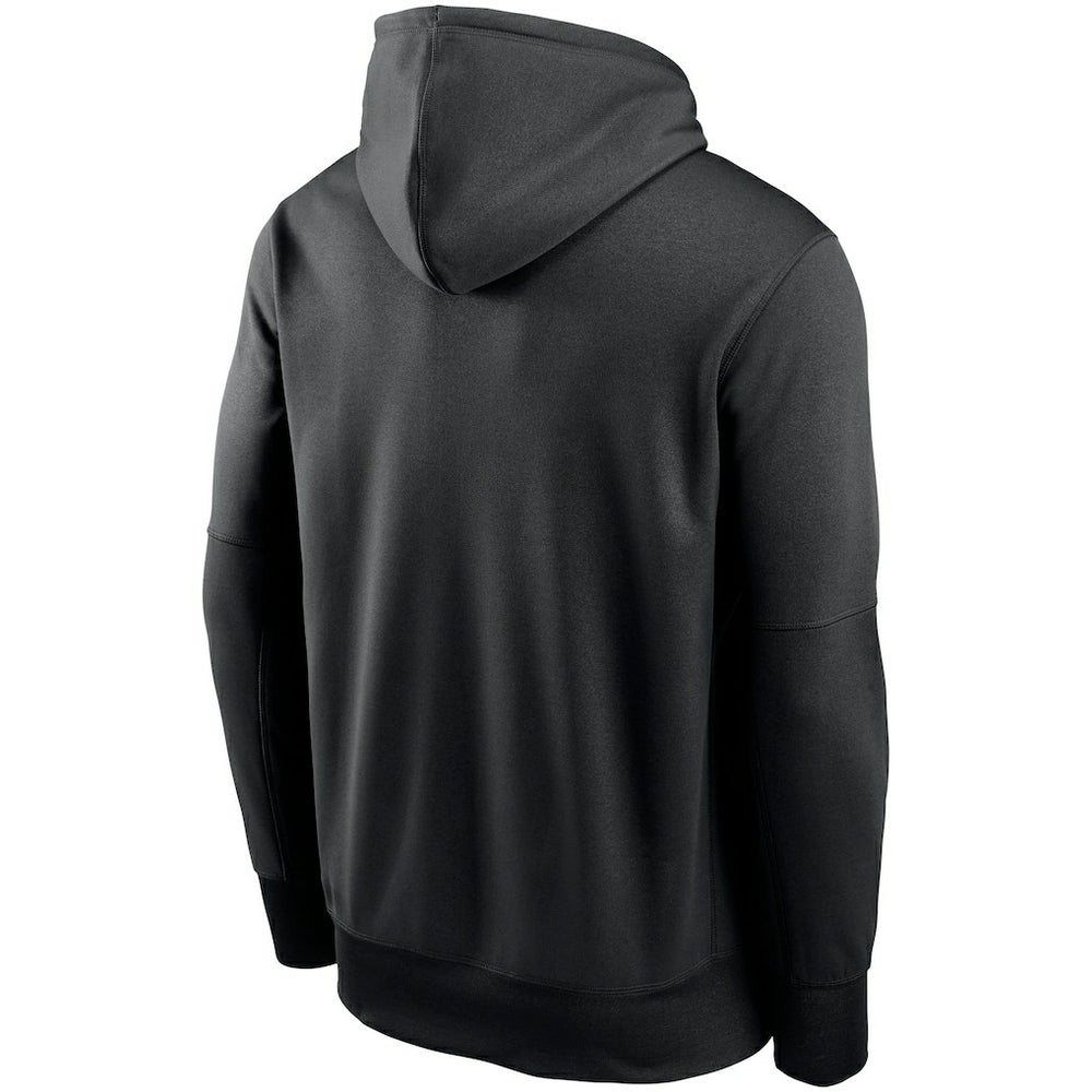 Arizona Cardinals Fan Gear Primary Logo Therma Performance Pullover Hoodie Black - Nike