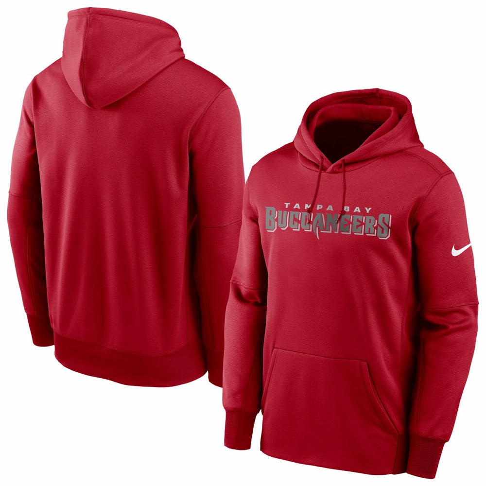 Tampa Bay Buccaneers Fan Gear Wordmark Performance Pullover Hoodie Red - Nike