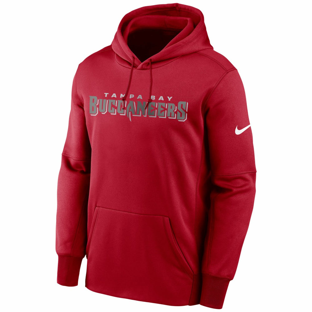 Tampa Bay Buccaneers Fan Gear Wordmark Performance Pullover Hoodie Red - Nike
