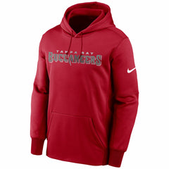 Tampa Bay Buccaneers Fan Gear Wordmark Performance Pullover Hoodie Red - Nike