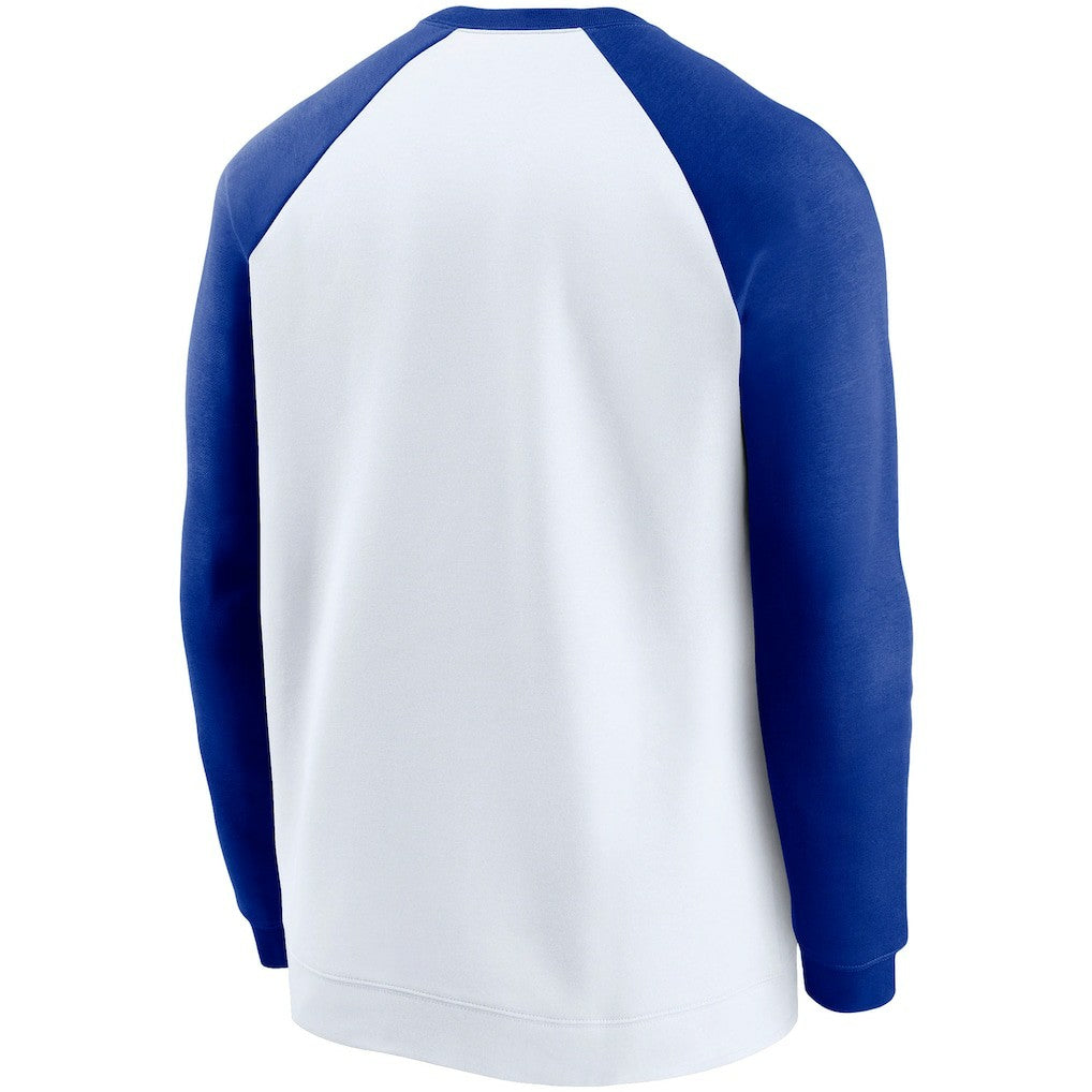 Dallas Cowboys Fan Gear Throwback Go Helmet Sweatshirt White/Royal - Nike