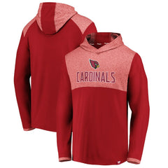 Arizona Cardinals Iconic Marbled Clutch Hoodie Long Sleeve T-Shirt Cardinal - Fanatics