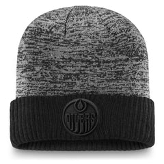 Edmonton Oilers - Fanatics Authentic Pro Travel & Training Cuffed Knit Hat Black
