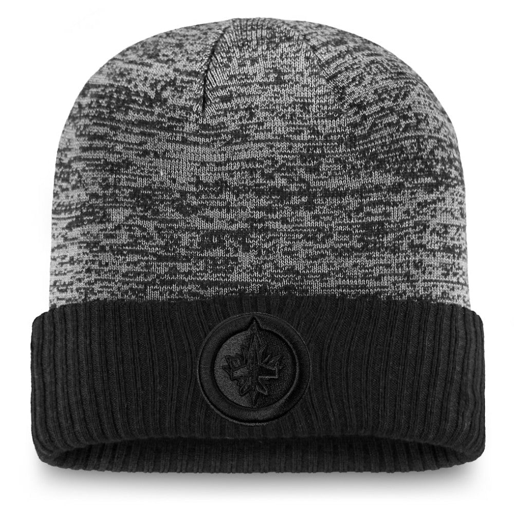 Winnipeg Jets - Fanatics Authentic Pro Travel & Training Cuffed Knit Hat Black