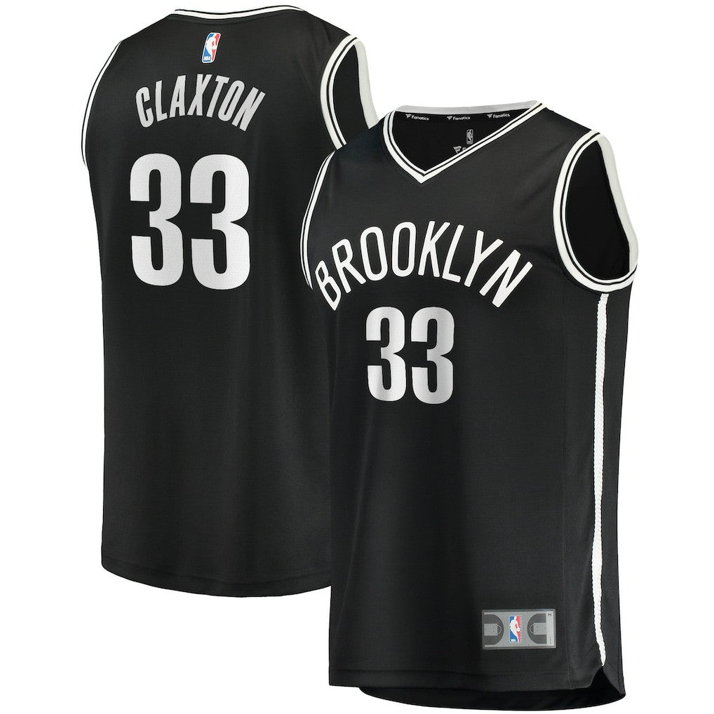Fanatics - Nicolas Claxton Brooklyn Nets Fast Break Player Jersey - Icon Edition - Black