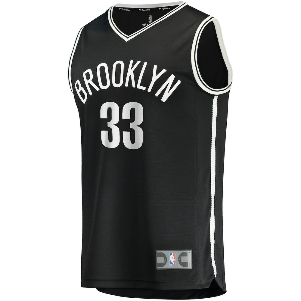 Fanatics - Nicolas Claxton Brooklyn Nets Fast Break Player Jersey - Icon Edition - Black