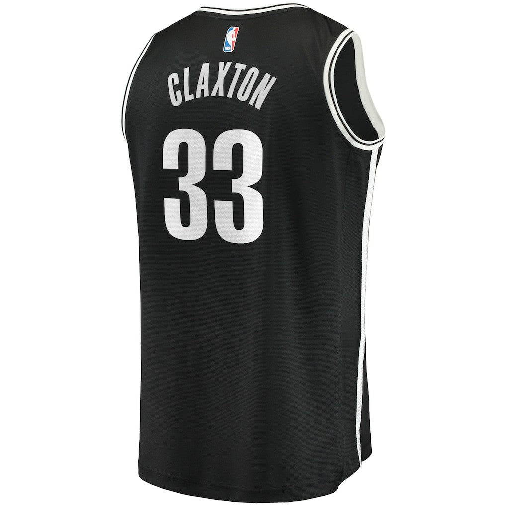 Fanatics - Nicolas Claxton Brooklyn Nets Fast Break Player Jersey - Icon Edition - Black