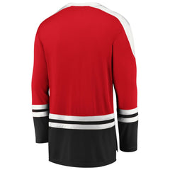 Chicago Blackhawks Fanatics Iconic Slapshot Long Sleeve T-Shirt Red/Black
