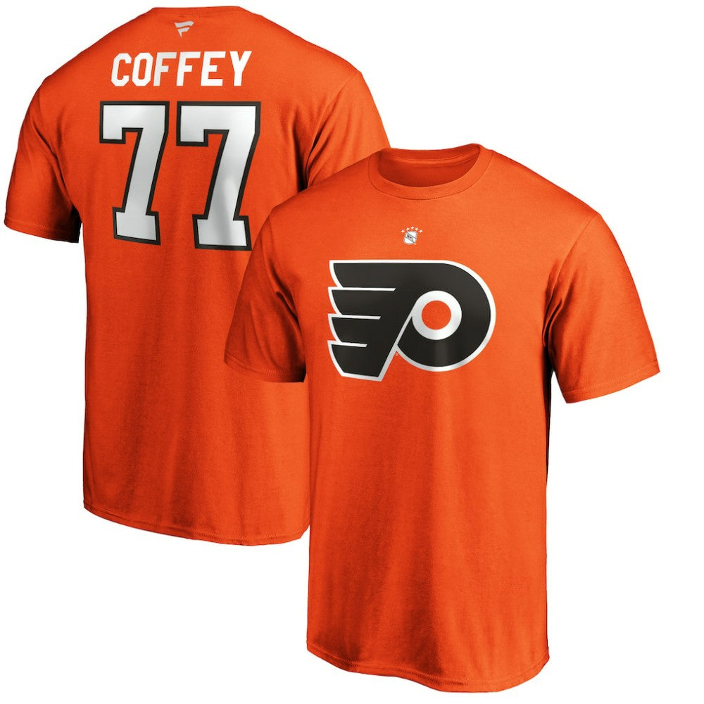Paul Coffey Philadelphia Flyers - Fanatics Authentic Stack Retired Player Name & Number T-Shirt Orange