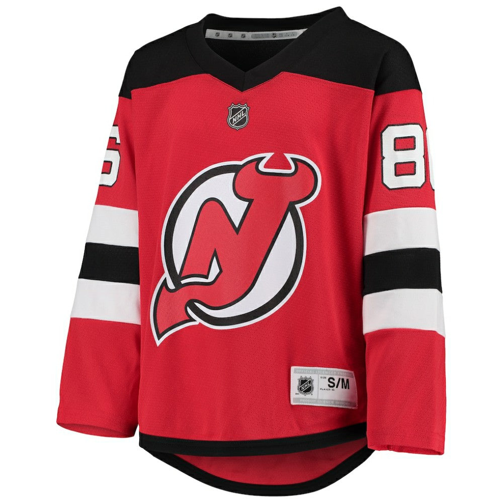 Jack Hughes New Jersey Devils Youth Home Player Replica Jersey - Red | NHL Jerseys