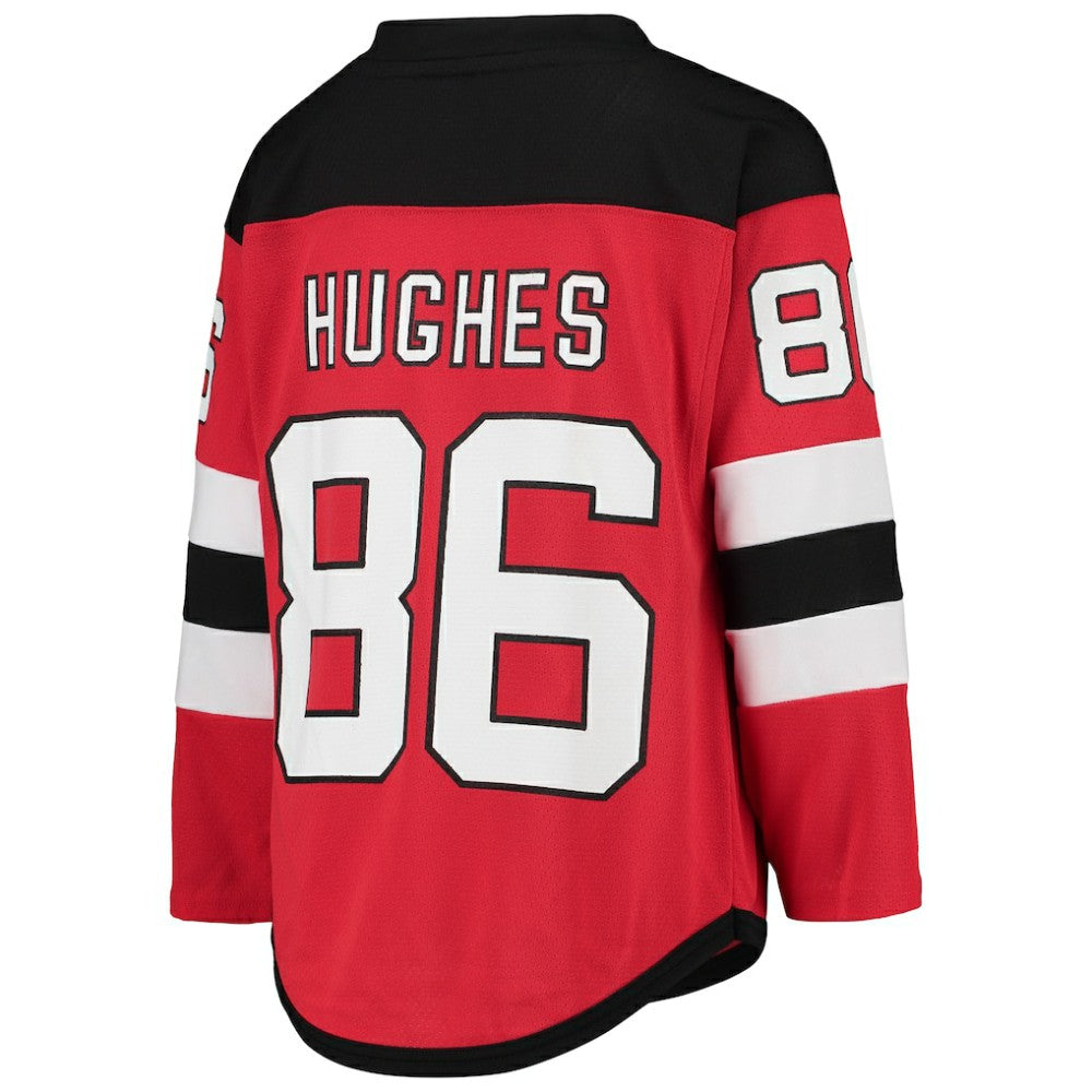 Jack Hughes New Jersey Devils Youth Home Player Replica Jersey - Red | NHL Jerseys