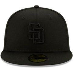 San Diego Padres New Era Black on Black 59FIFTY Fitted Hat Near Me