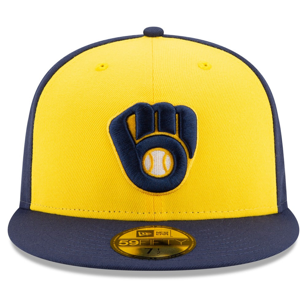 Milwaukee Brewers New Era Alternate Authentic Collection On-Field 59FIFTY Fitted Hat Clearance