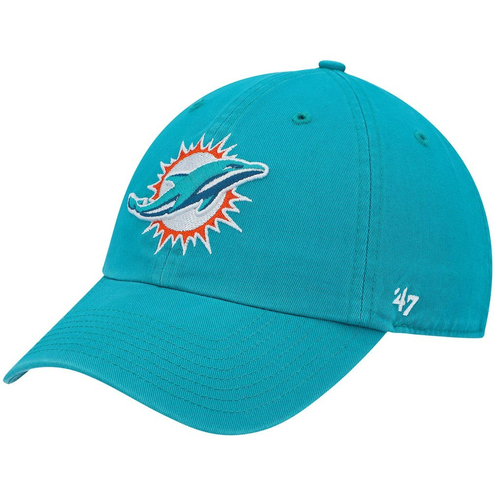 Miami Dolphins '47 Primary Clean Up Adjustable Hat Aqua - 47 brand