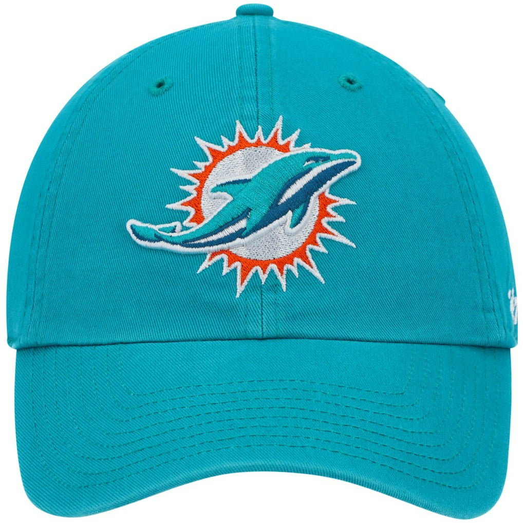 Miami Dolphins '47 Primary Clean Up Adjustable Hat Aqua - 47 brand