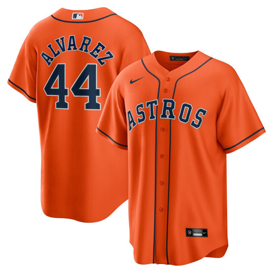 Yordan Álvarez Houston Astros Nike Alternate Replica Player Jersey - Orange | MLB Jerseys