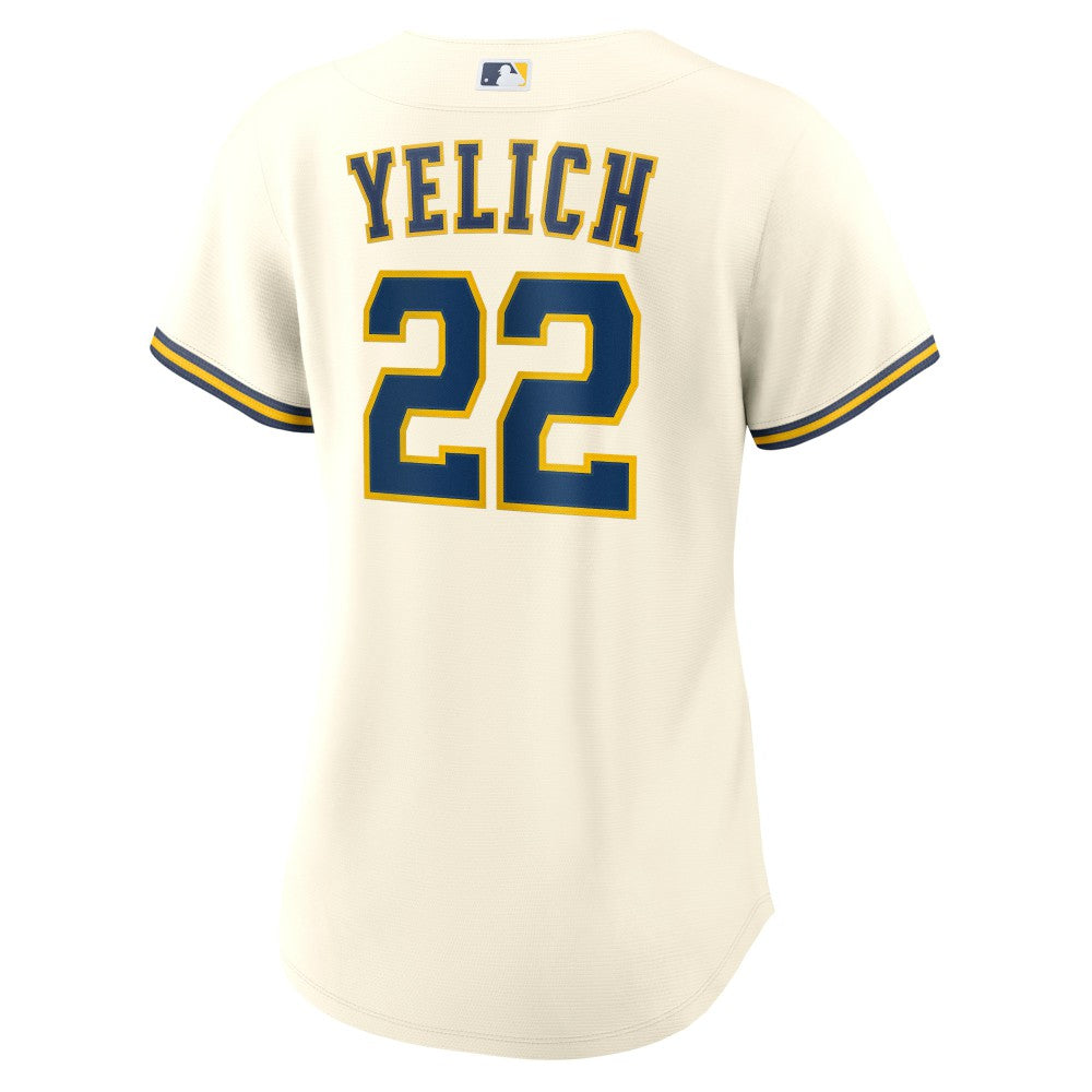 Christian Yelich Milwaukee Brewers Nike Women's Home Replica Player Jersey for sale
