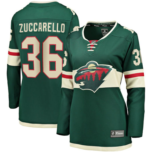 Mats Zuccarello Minnesota Wild Fanatics Women's Breakaway Player Jersey - Green | NHL Jerseys