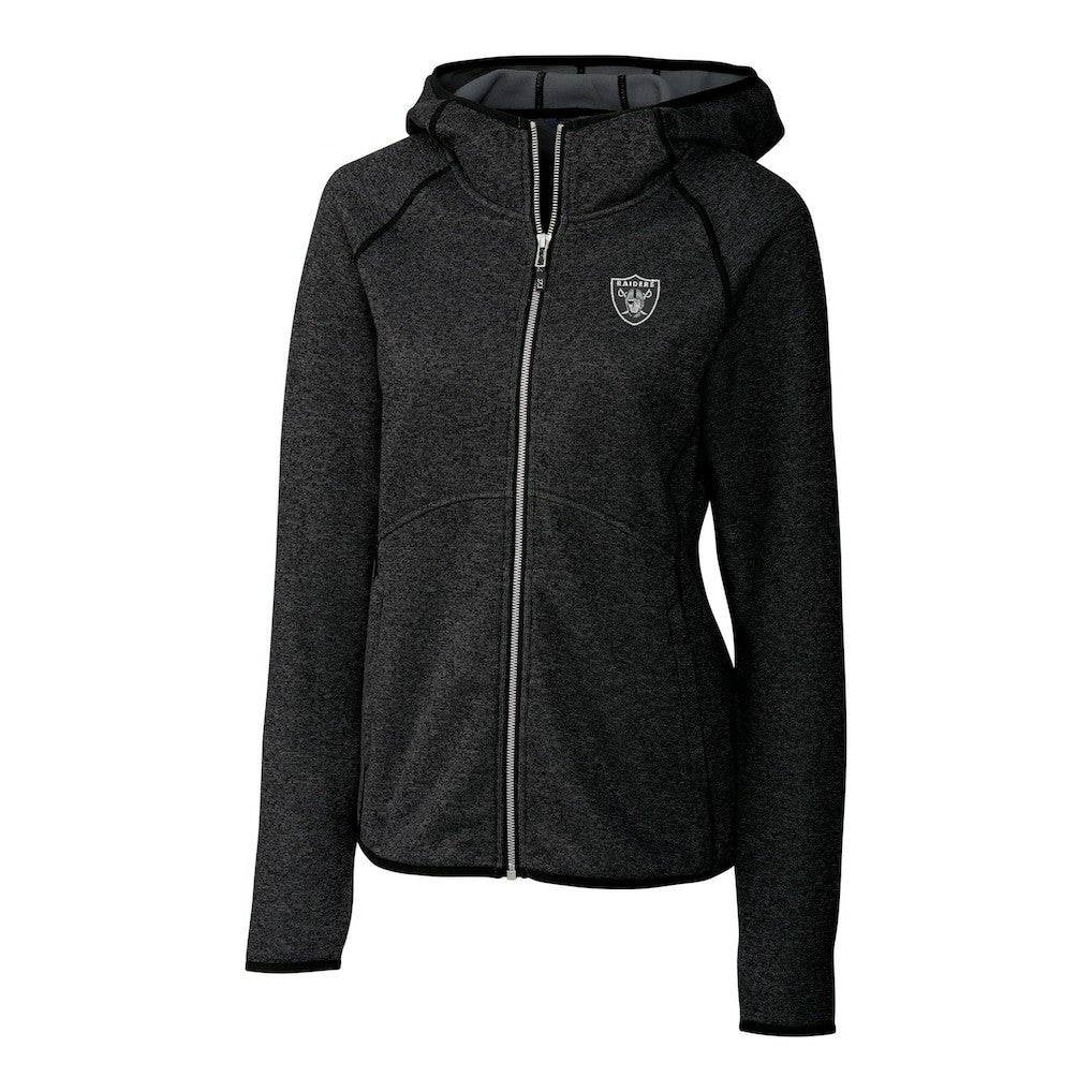 Las Vegas Raiders Cutter & Buck Women's Mainsail Full-Zip Jacket Black - NFL