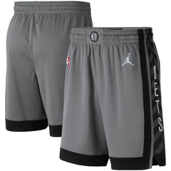 NBA - Brooklyn Nets Jordan Brand Statement Edition Swingman Shorts - Charcoal