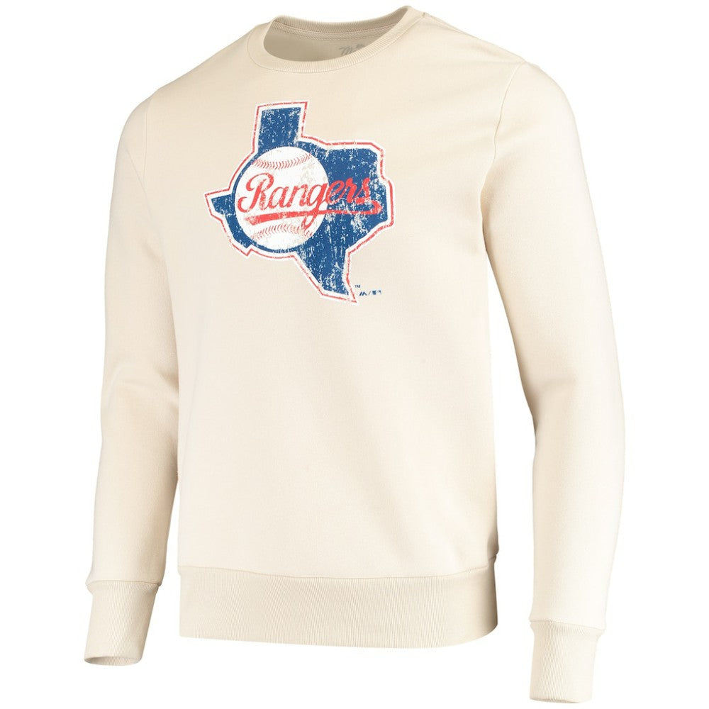 Texas Rangers Majestic Threads Fleece Pullover Sweatshirt discount