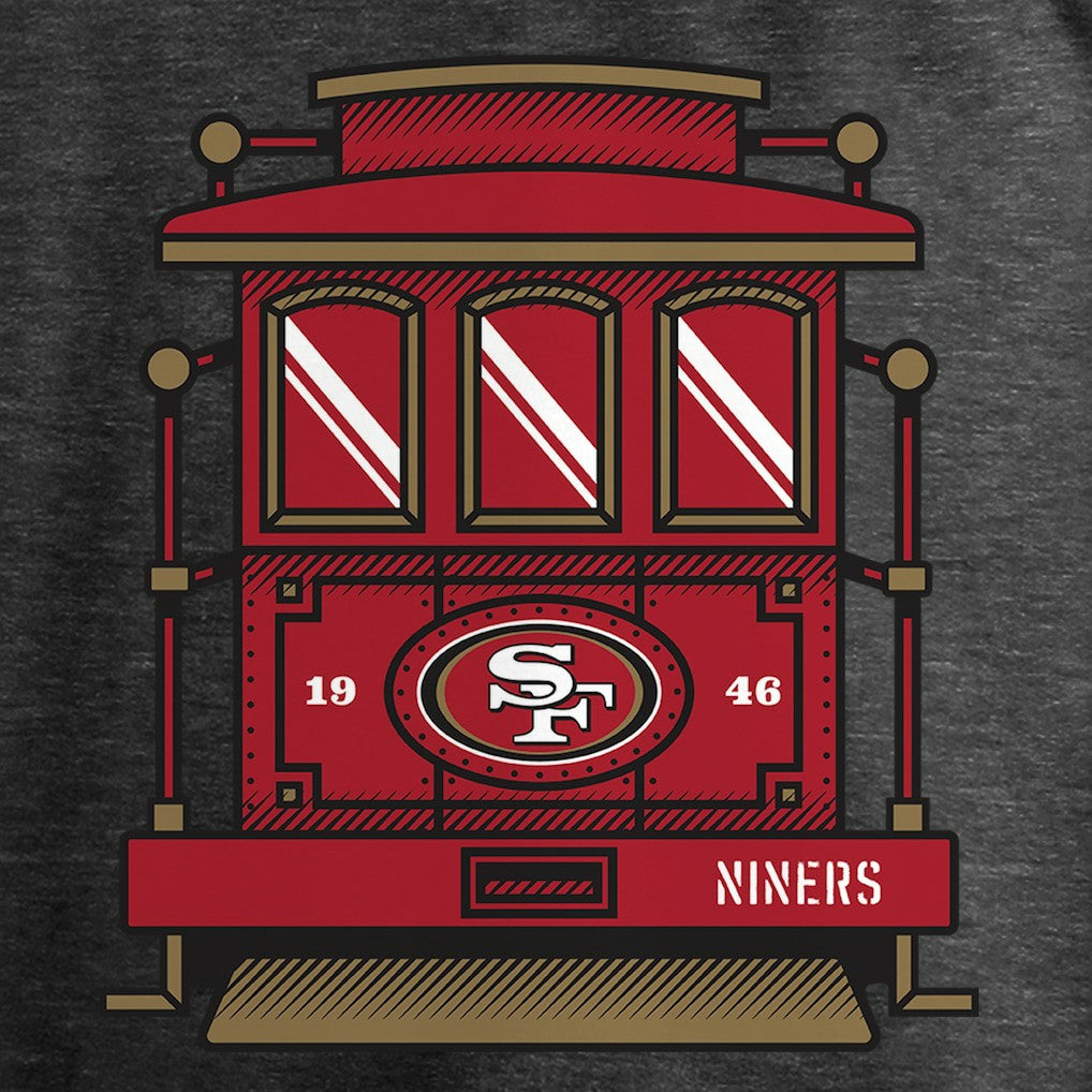 San Francisco 49ers Hometown Trolley Car Long Sleeve T-Shirt Heather Gray - NFL