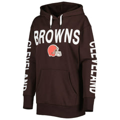 Cleveland Browns G-III 4Her by Carl Banks Women's Extra Point Pullover Hoodie Brown - NFL