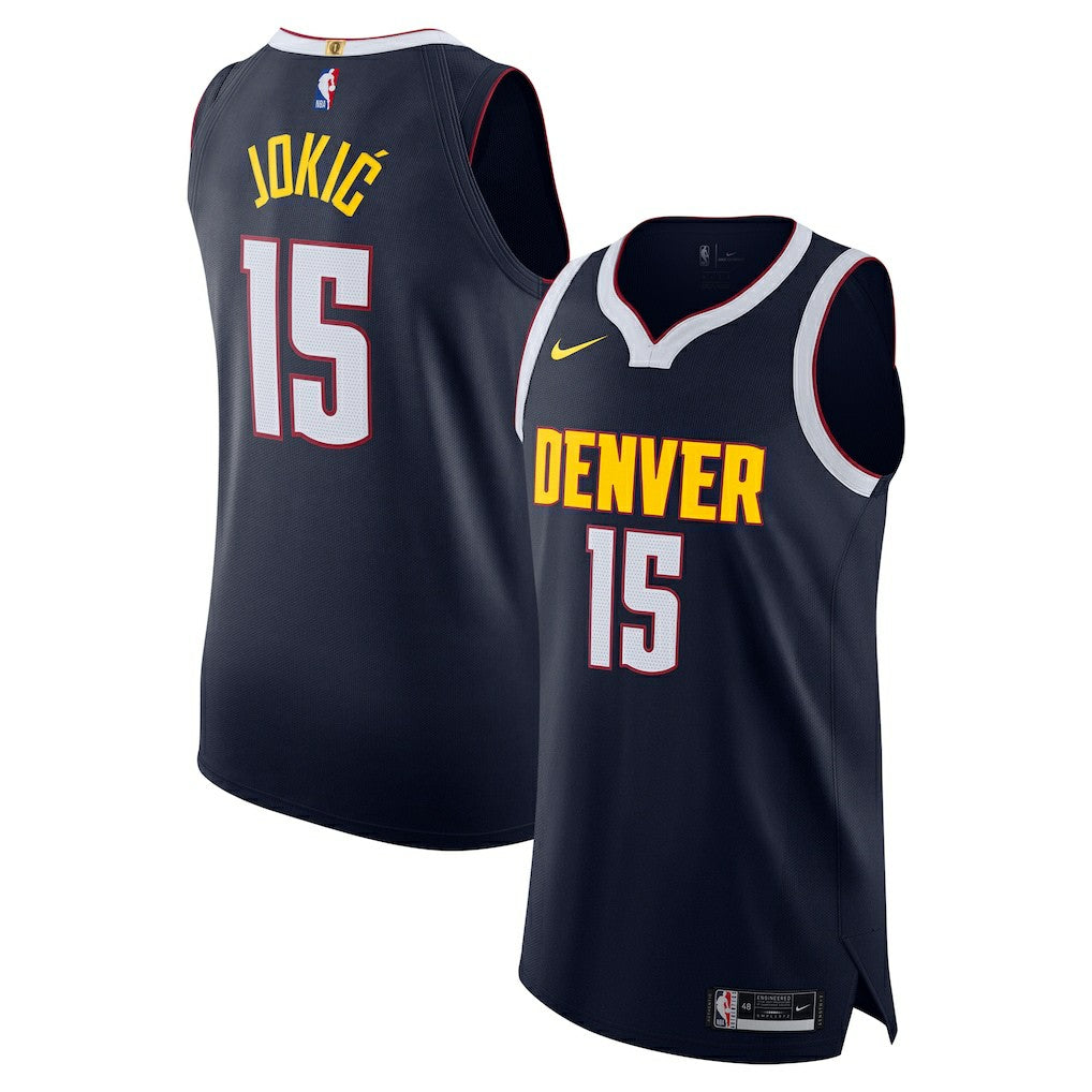 Nike - Nikola Jokic Denver Nuggets Authentic Jersey - Icon Editi- Navy