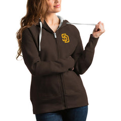 San Diego Padres Antigua Women's Victory Full-Zip Hoodie Clearance