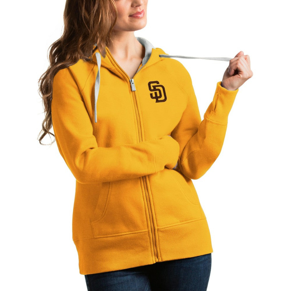 San Diego Padres Antigua Women's Victory Full-Zip Hoodie Clearance