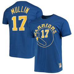Mitchell & Ness - Chris Mullin Golden State Warriors Hardwood Classics Name & Number Team T-Shirt - Royal