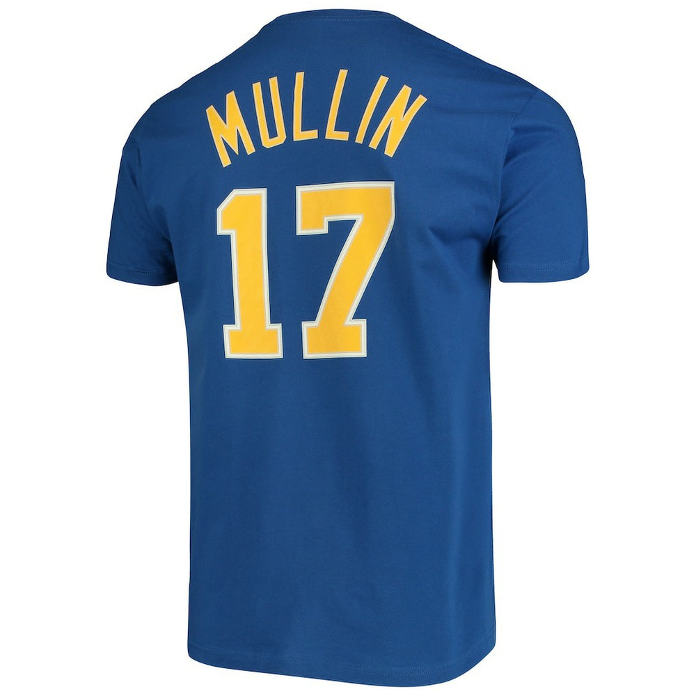 Mitchell & Ness - Chris Mullin Golden State Warriors Hardwood Classics Name & Number Team T-Shirt - Royal