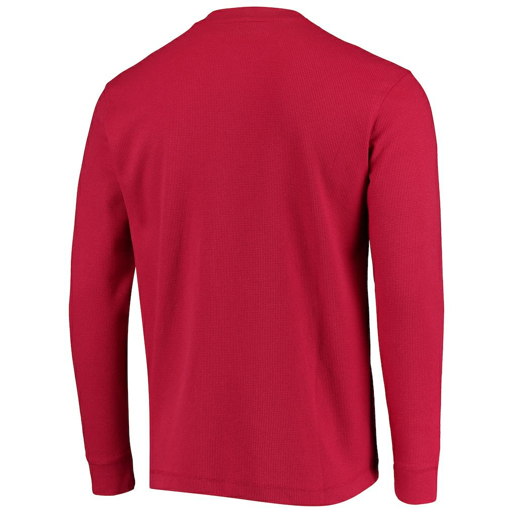 Kansas City Chiefs Dunbrooke Logo Maverick Thermal Henley Long Sleeve T-Shirt Red - NFL