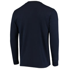New England Patriots Dunbrooke Logo Maverick Thermal Henley Long Sleeve T-Shirt Navy - NFL