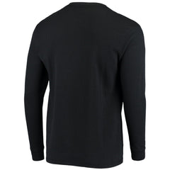 New Orleans Saints Dunbrooke Logo Maverick Thermal Henley Long Sleeve T-Shirt Black - NFL