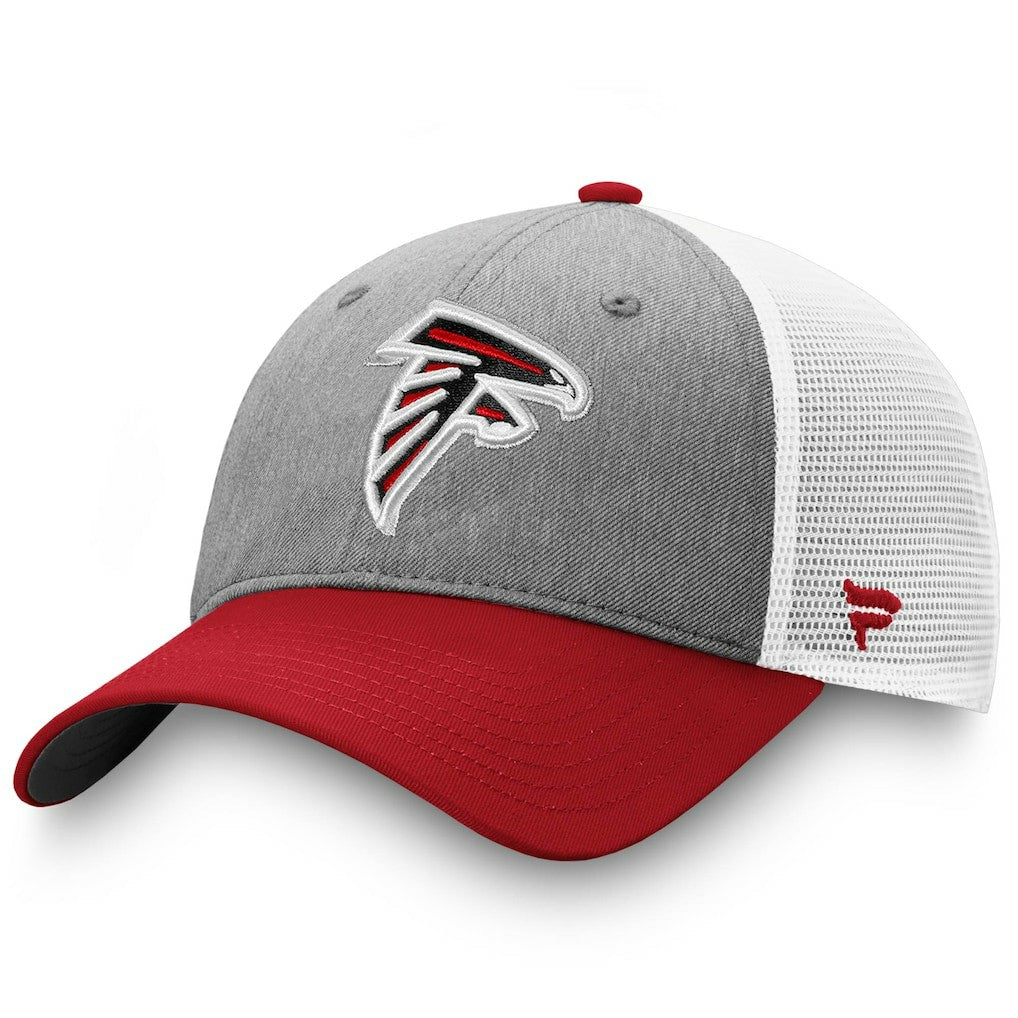 Atlanta Falcons Tri-Tone Trucker Snapback Hat Gray/Red - Fanatics