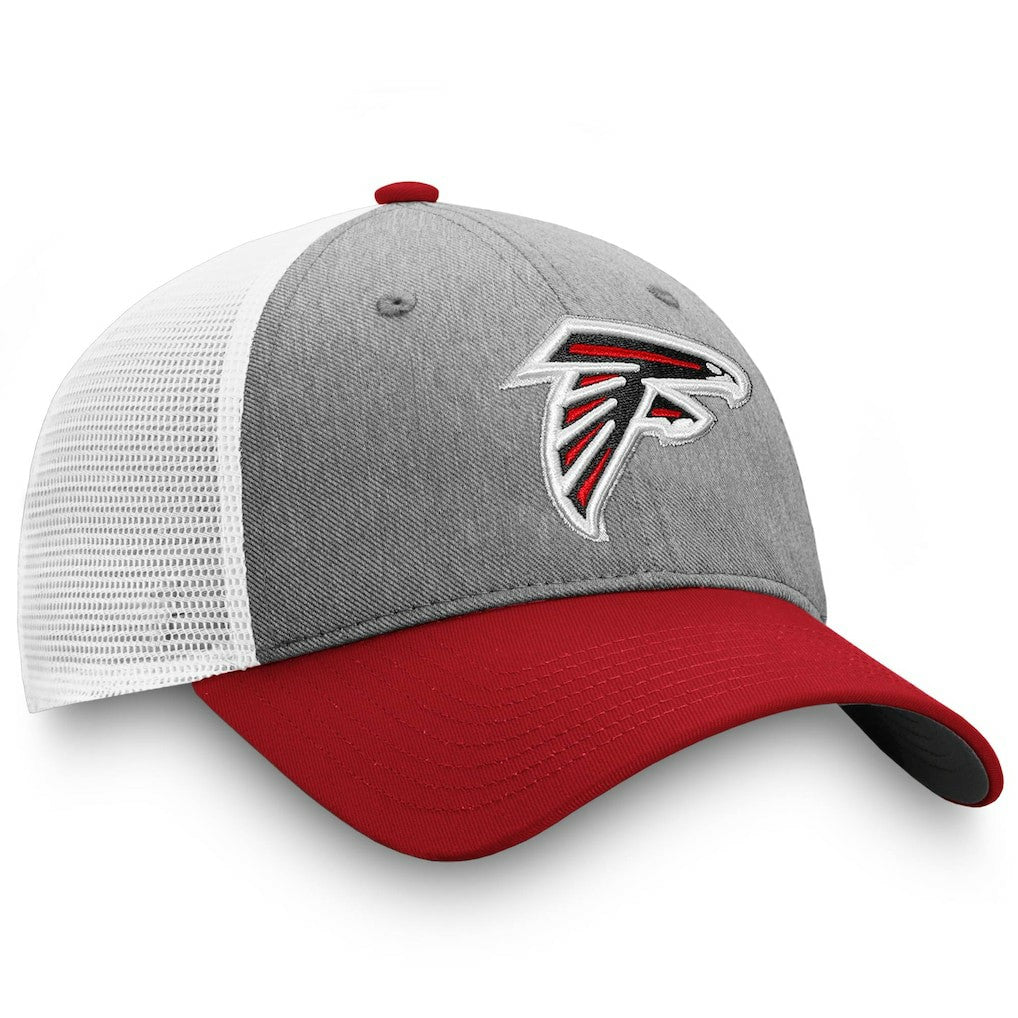 Atlanta Falcons Tri-Tone Trucker Snapback Hat Gray/Red - Fanatics