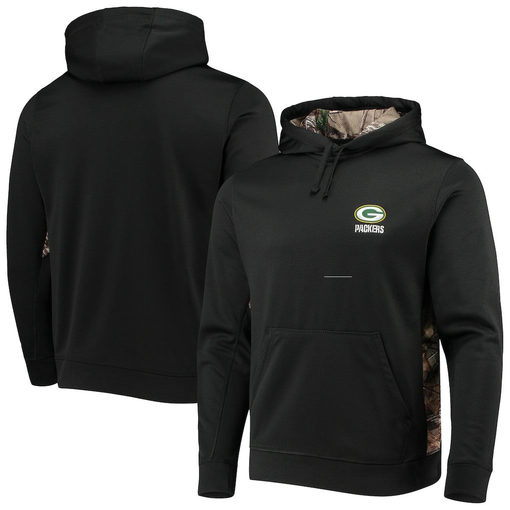 Green Bay Packers Dunbrooke Logo Ranger Pullover Hoodie Black/Realtree Camo - NFL
