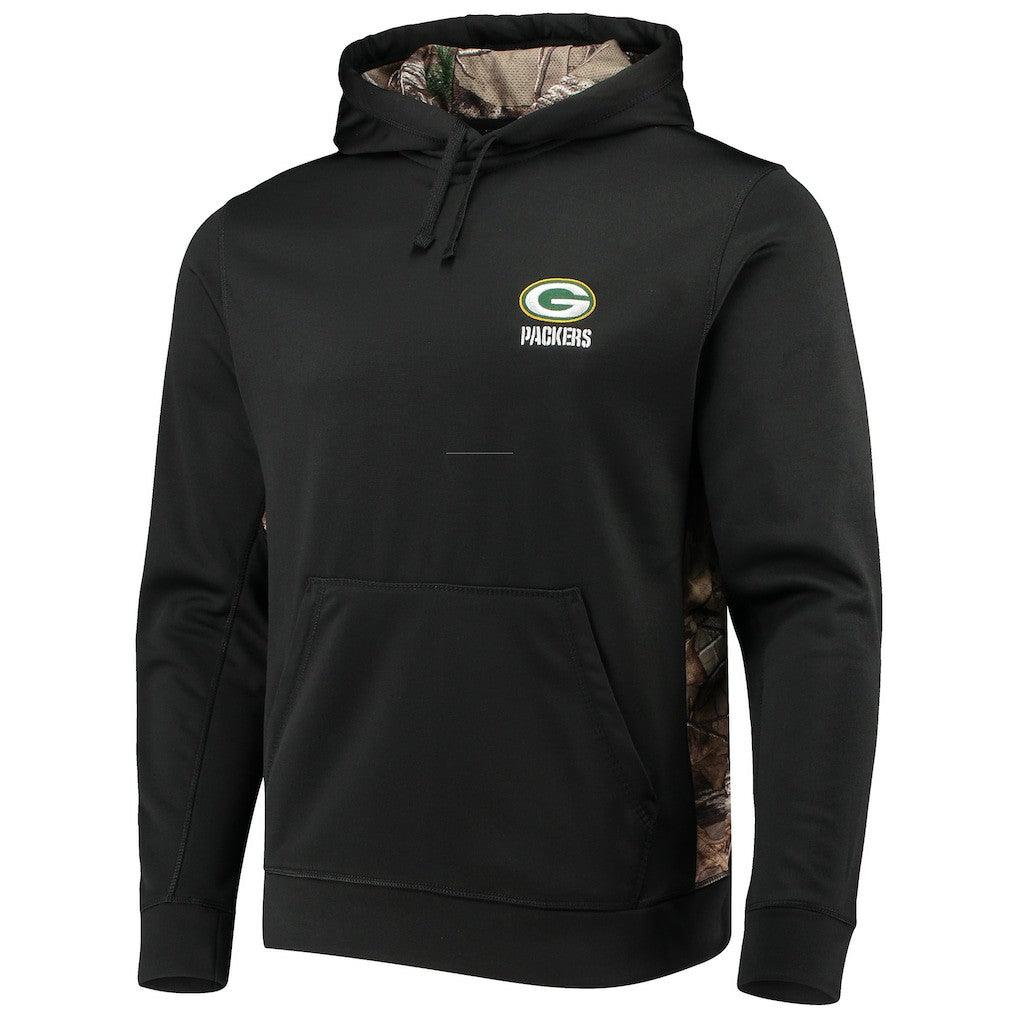 Green Bay Packers Dunbrooke Logo Ranger Pullover Hoodie Black/Realtree Camo - NFL