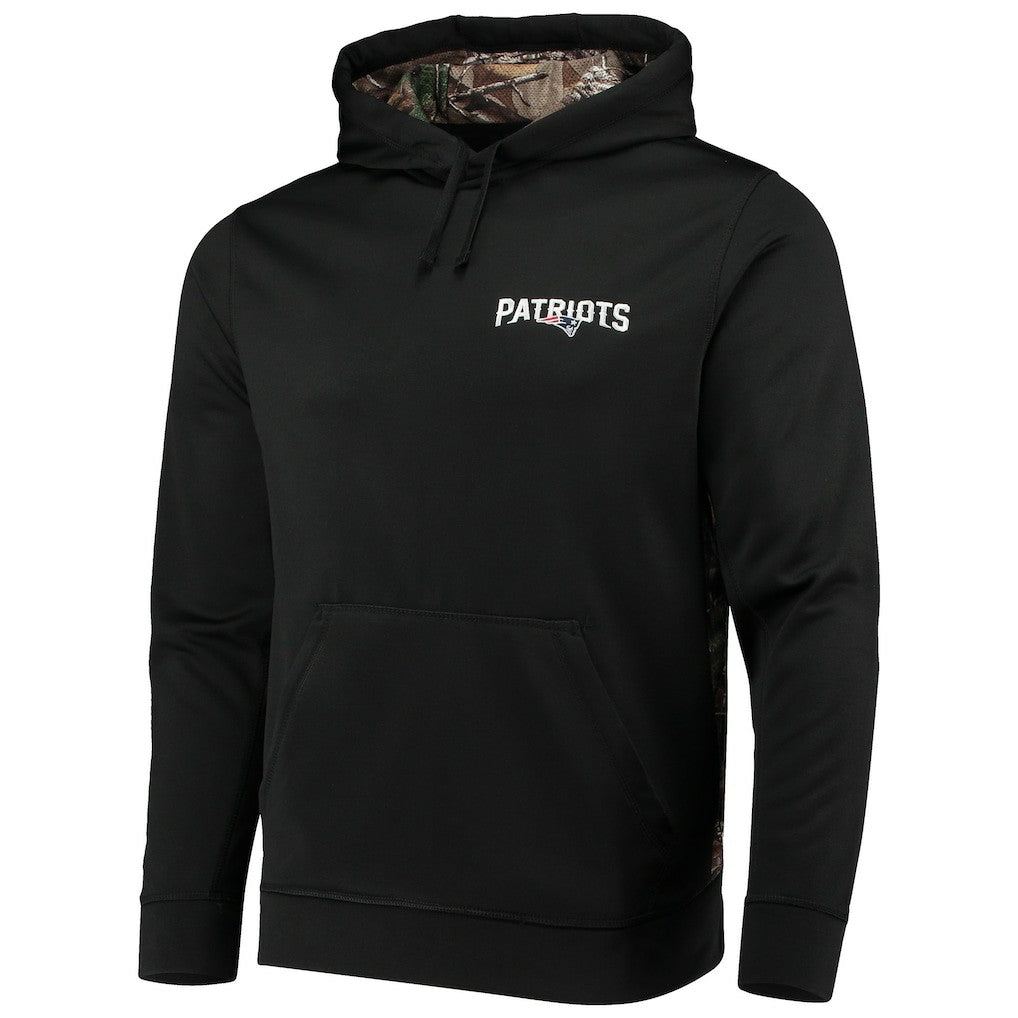 New England Patriots Dunbrooke Logo Ranger Pullover Hoodie Black/Realtree Camo - NFL