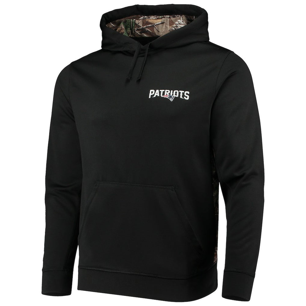 New England Patriots Dunbrooke Logo Ranger Pullover Hoodie Black/Realtree Camo - NFL