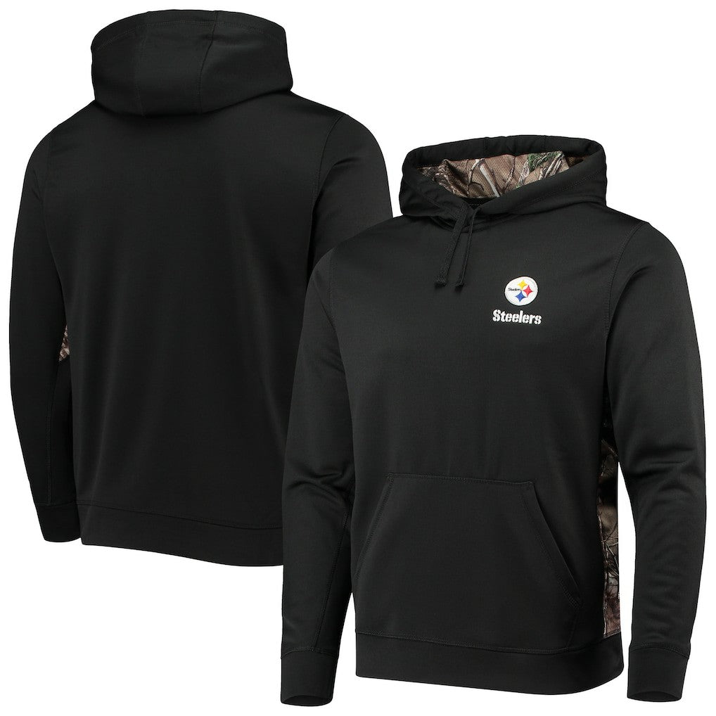 Pittsburgh Steelers Dunbrooke Logo Ranger Pullover Hoodie Black/Realtree Camo - NFL