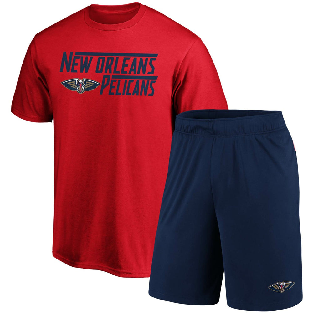 Fanatics - New Orleans Pelicans T-Shirt & Shorts Combo Pack - Red/Navy